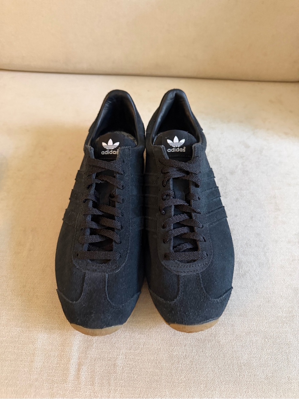 KHAITE Black Suede Low-Profile Athletic Sneakers - Picture 3 of 8